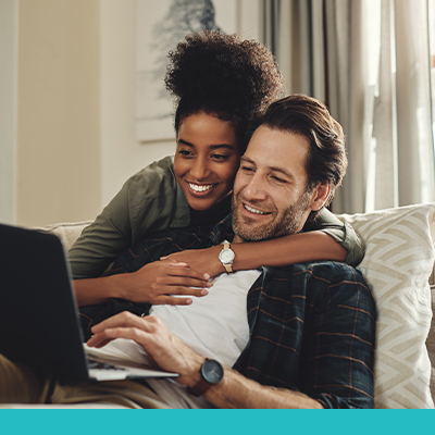 diverse couple planning their retirement