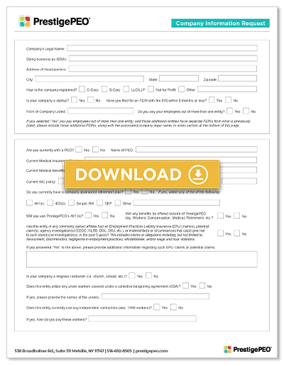 Company Information Request