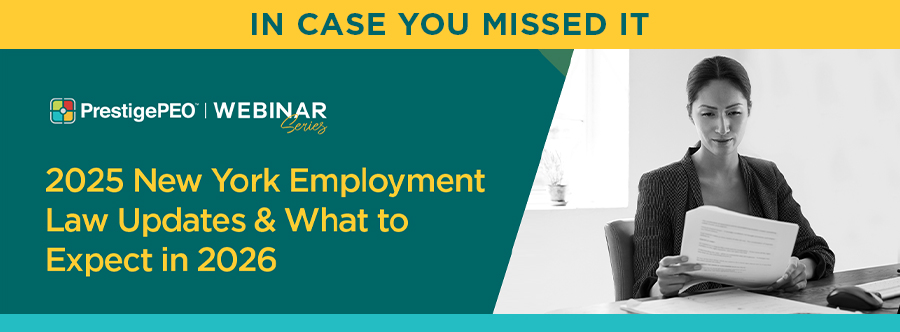 121725 Prospect Newsletter - NY Employment Law 2025 New York Employment Law Updates & What to Expect in 2026